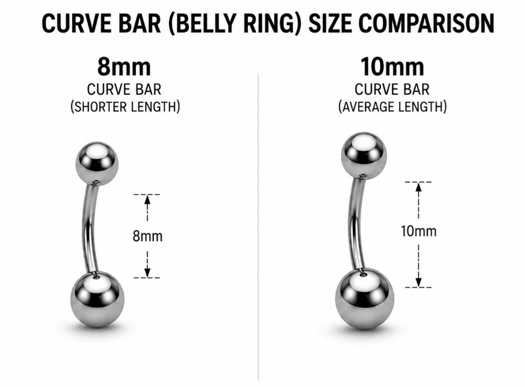 Clear Double Gem Belly Ring
