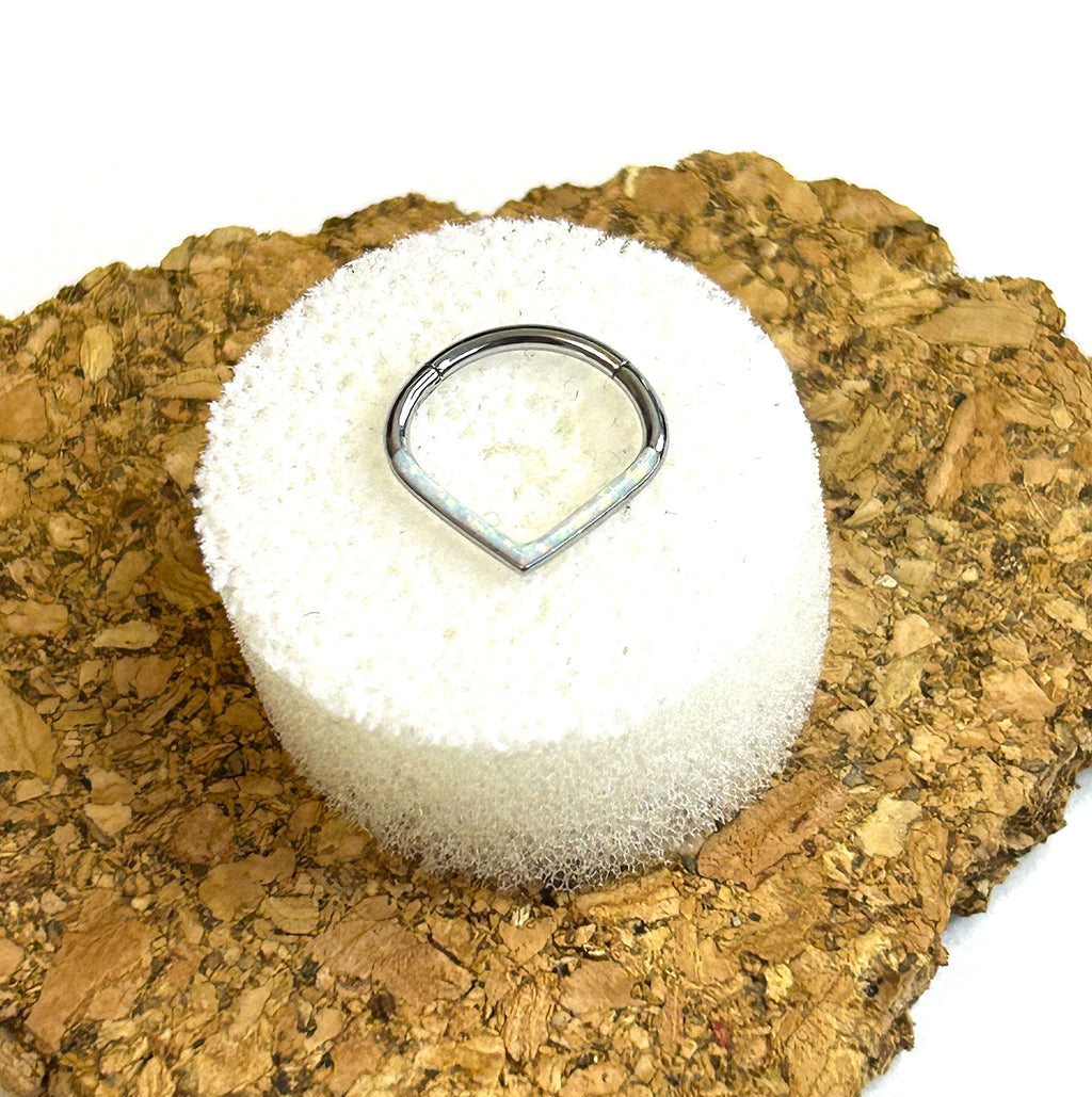 Surgical Steel Chevron Gem Clicker