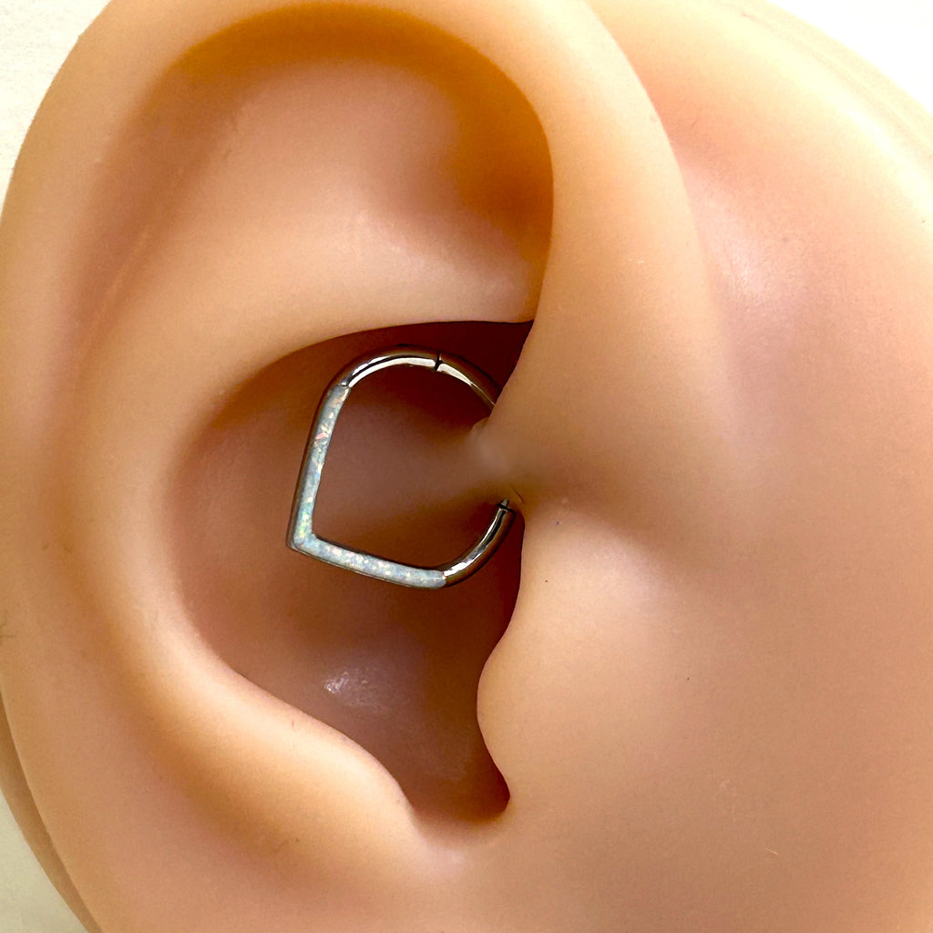 Surgical Steel Chevron Gem Clicker