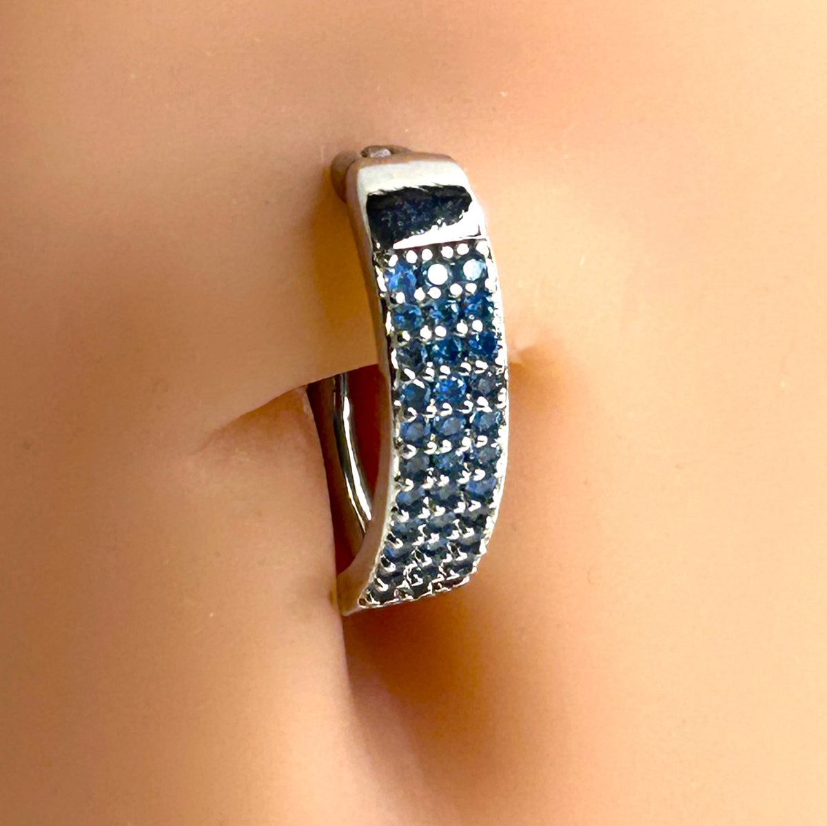 14g Steel Pavé Crystal Belly Clicker