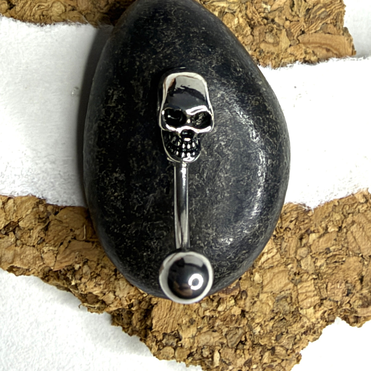 Curved Bar 316L Surgical Steel 16g Skull