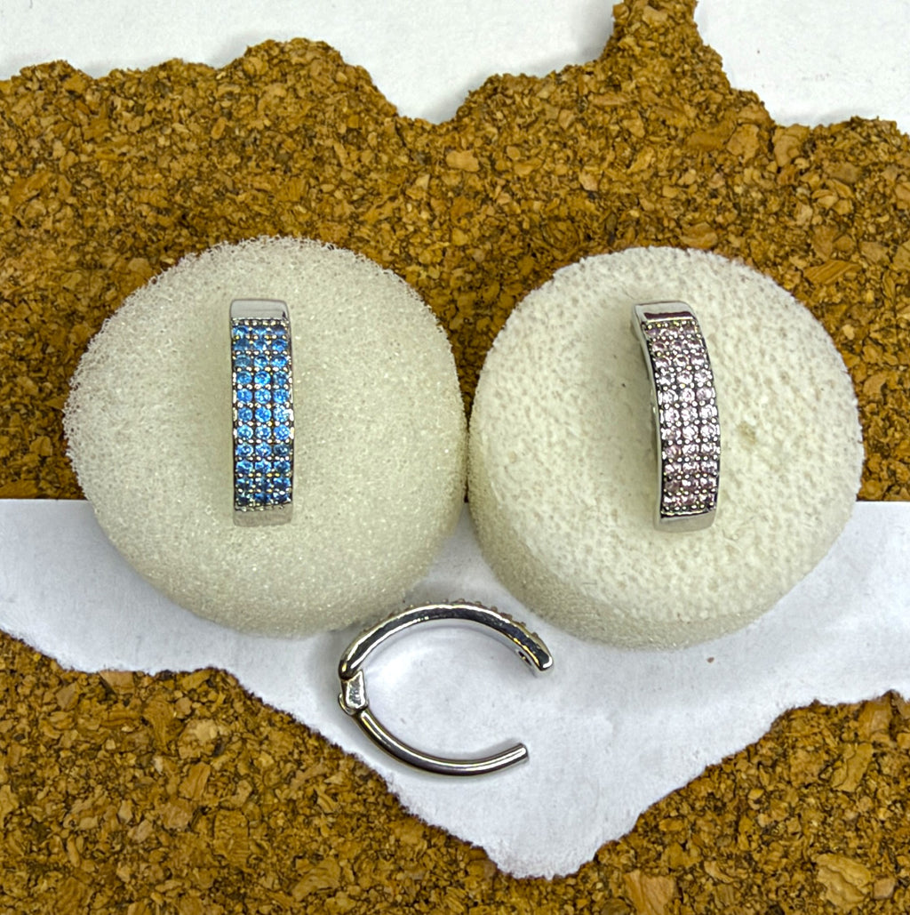 14g Steel Pavé Crystal Belly Clicker