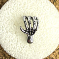 16g Steel Skeleton Hand Flat Back Stud