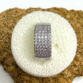 14g Steel Clear Crystal Belly Clicker