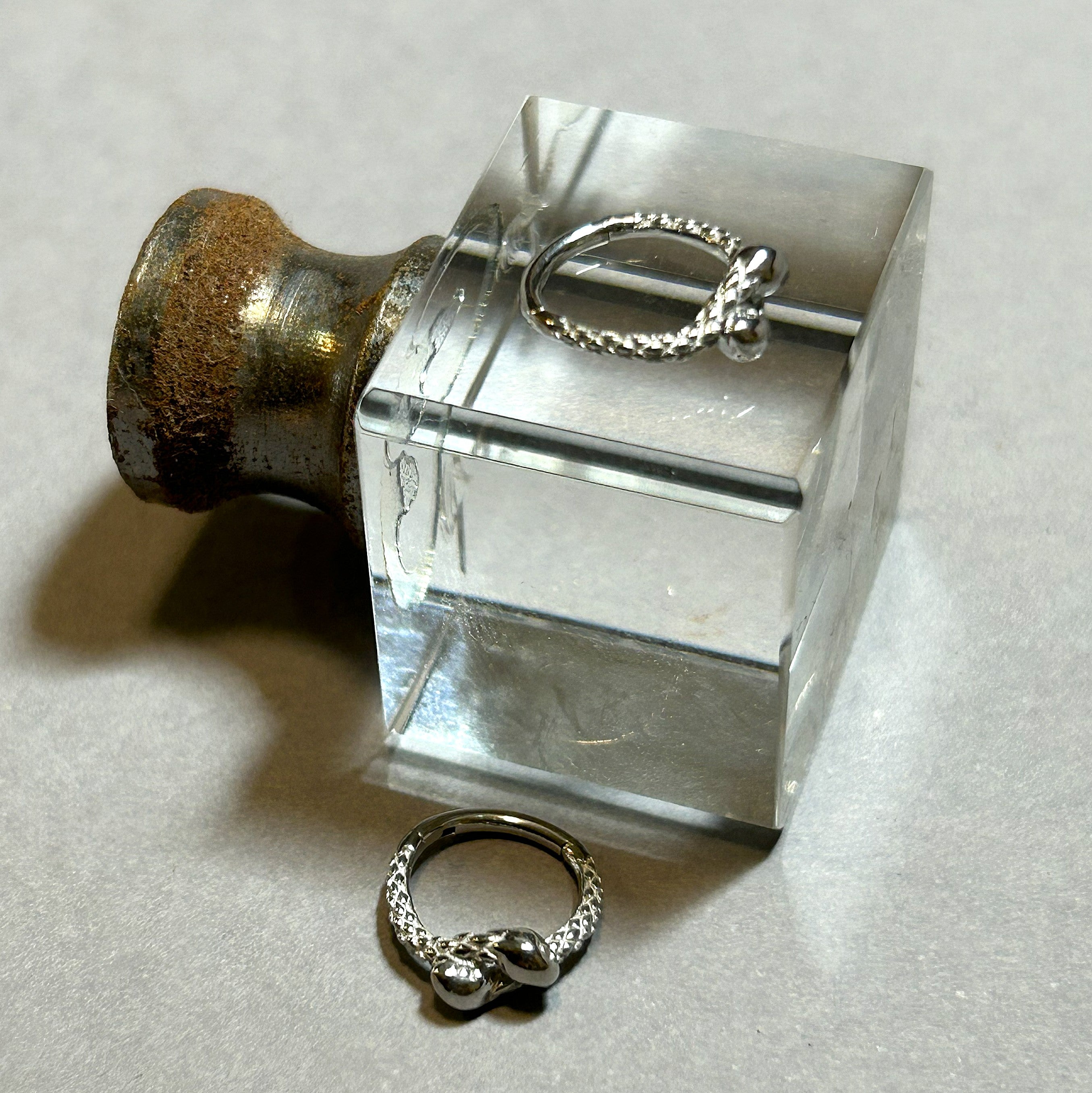 316L Steel 16g Snake Clicker
