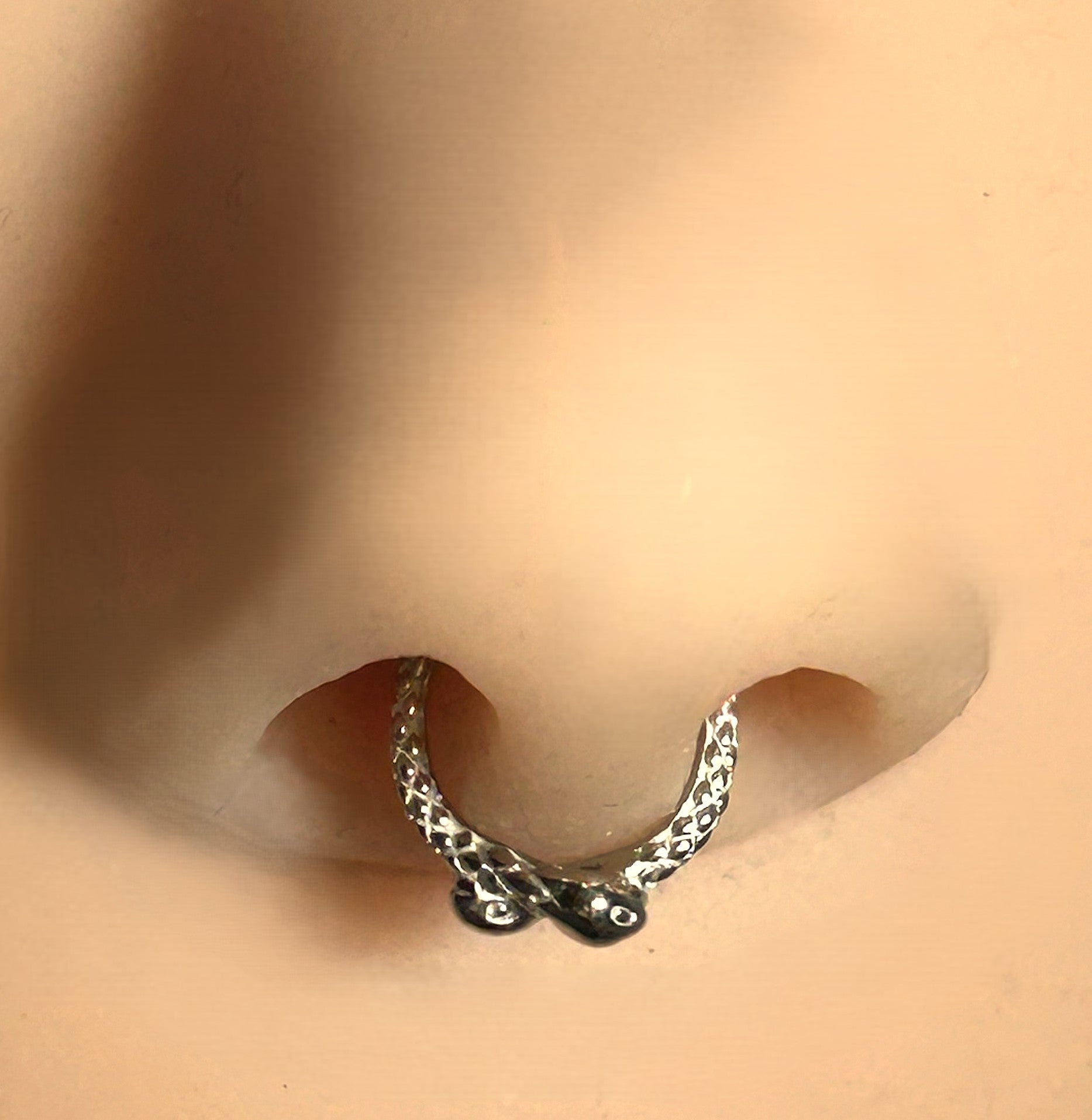 316L Steel 16g Snake Clicker