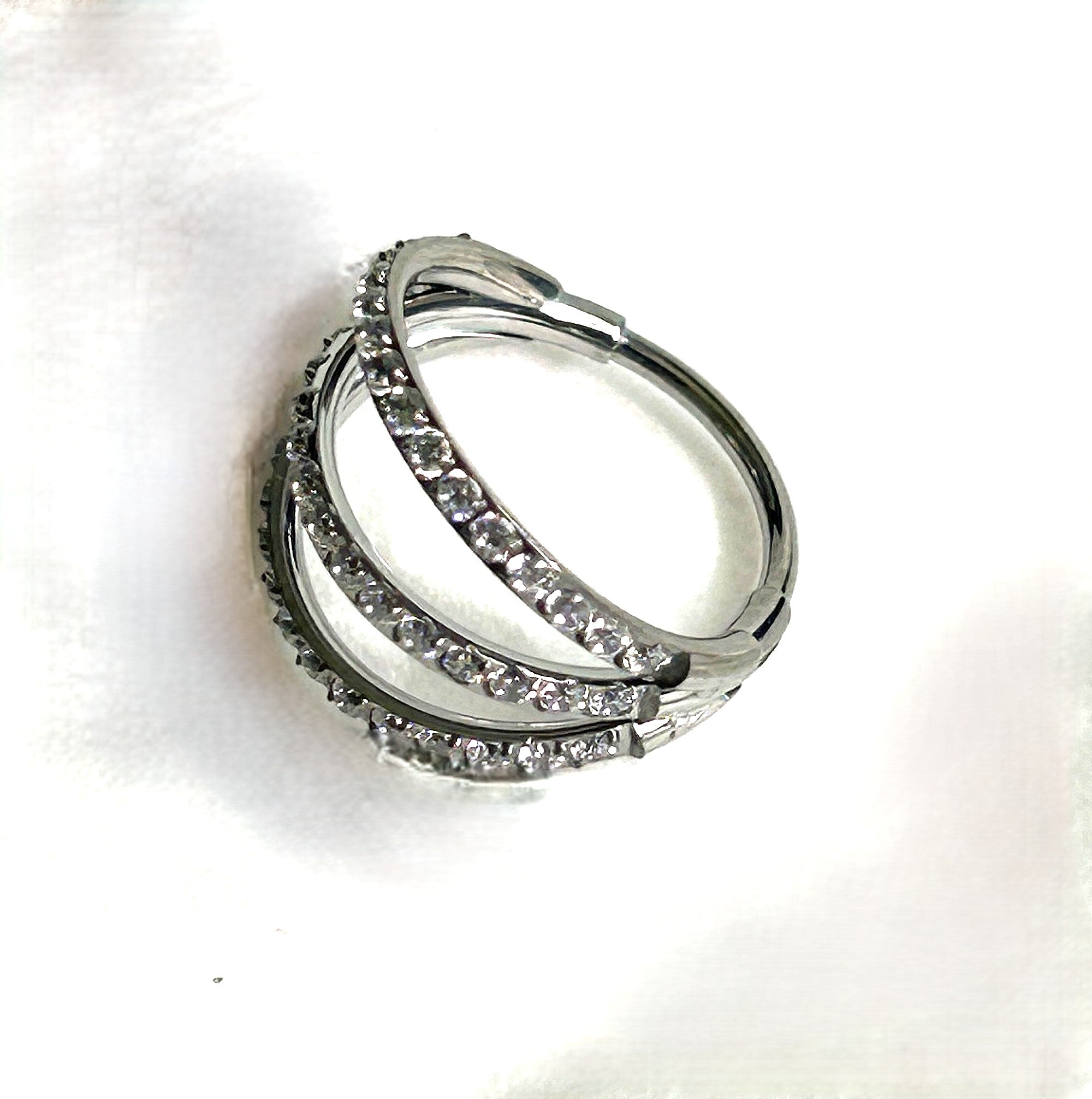 Titanium triple clicker with gems