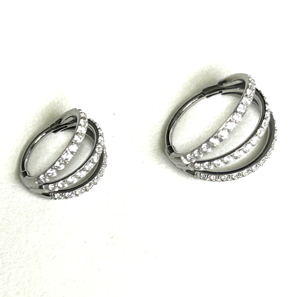 Titanium triple clicker with gems