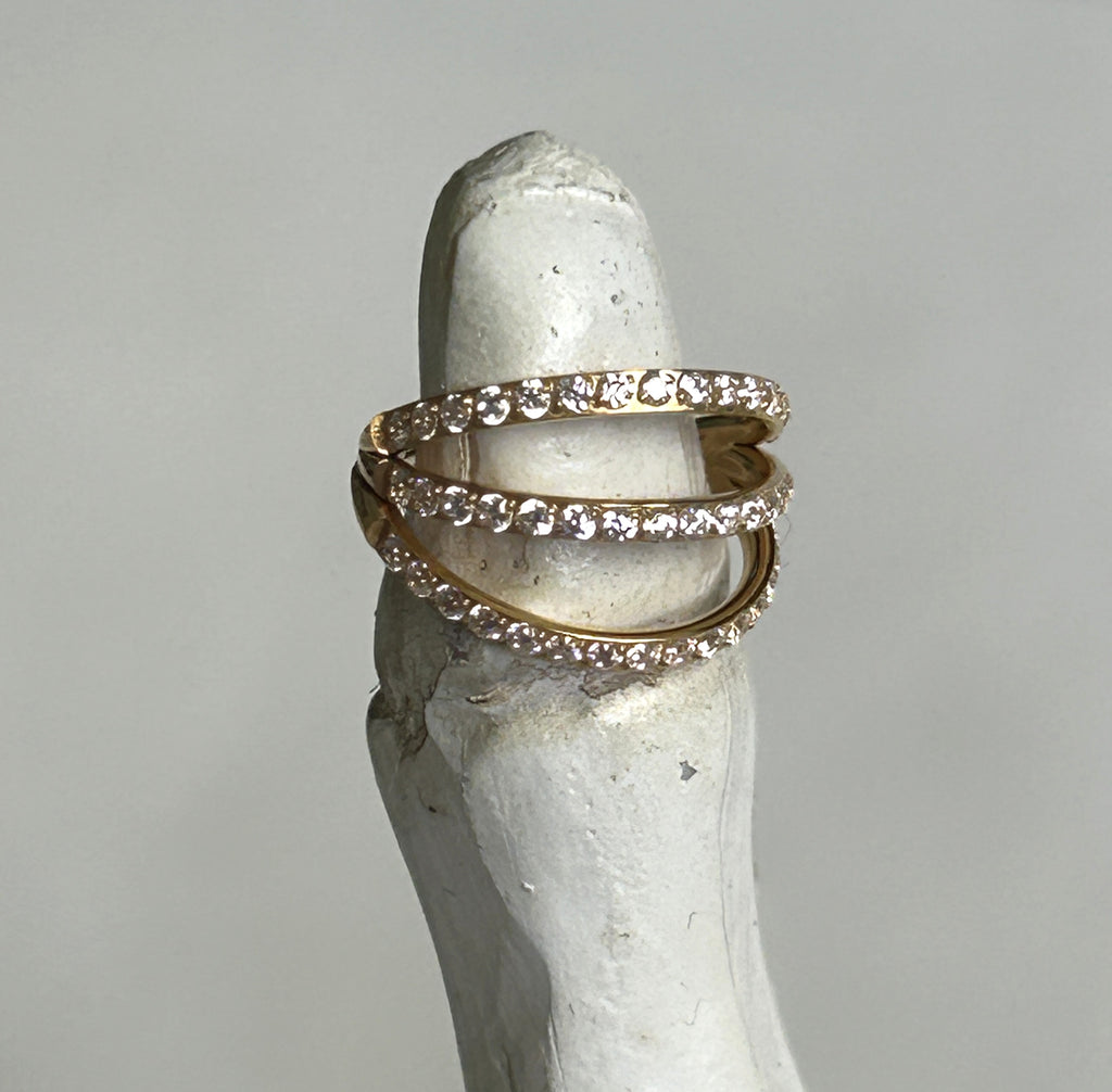 Titanium triple clicker with gems