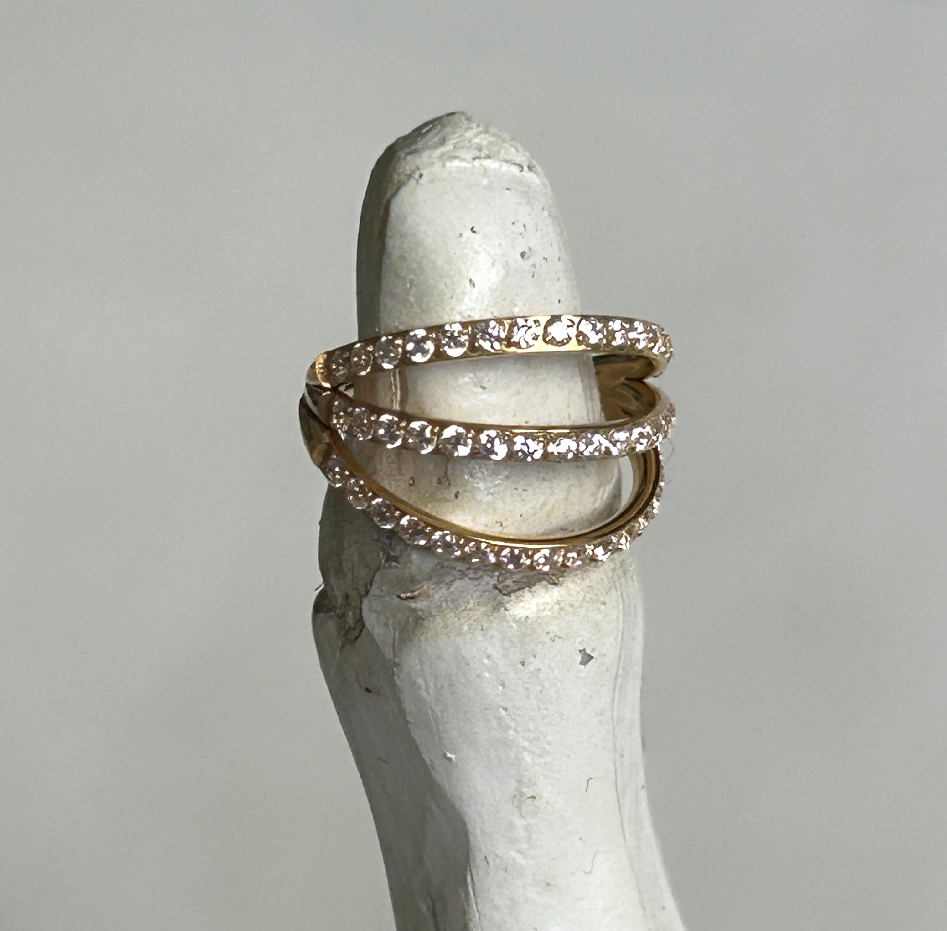 Titanium triple clicker with gems