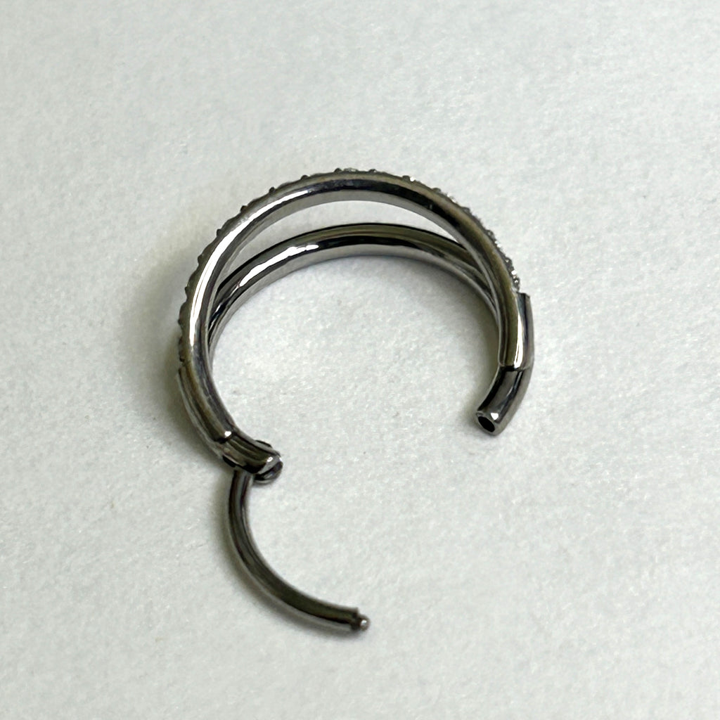 Titanium double clicker with gems