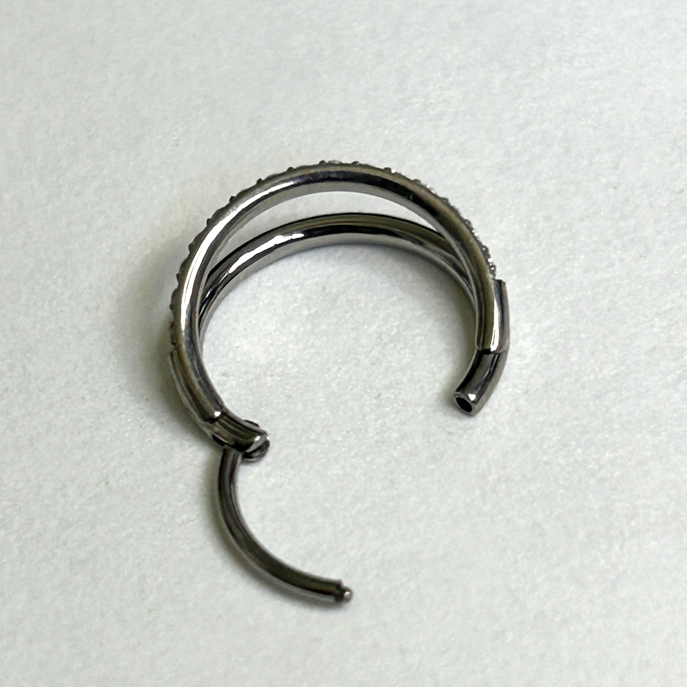 Titanium double clicker with gems