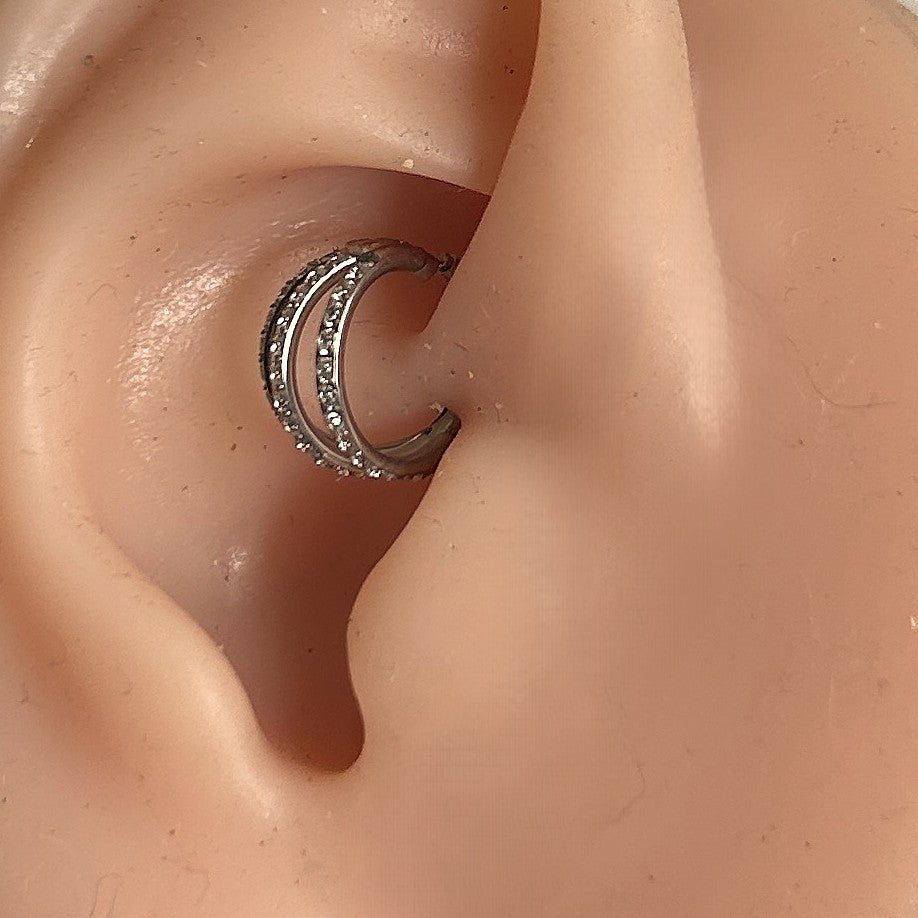 Titanium triple clicker with gems