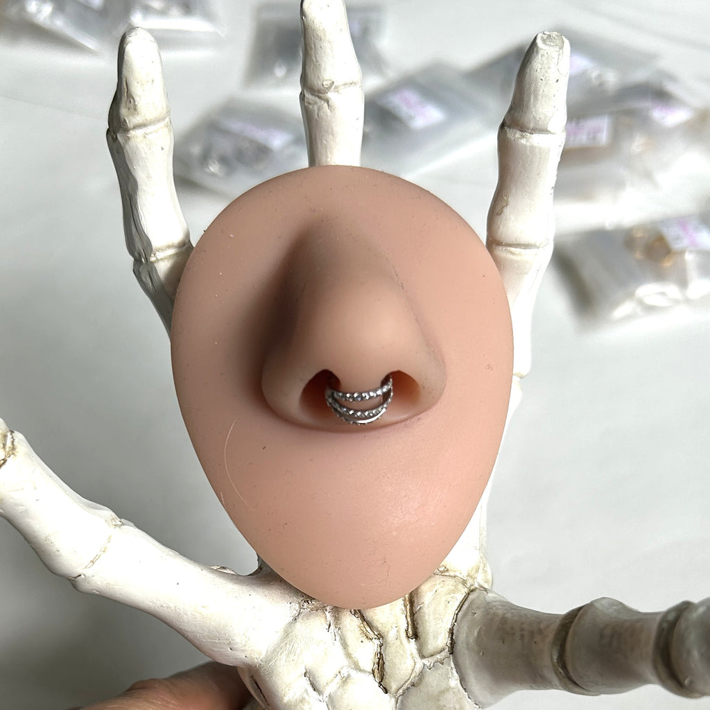 Titanium triple clicker with gems