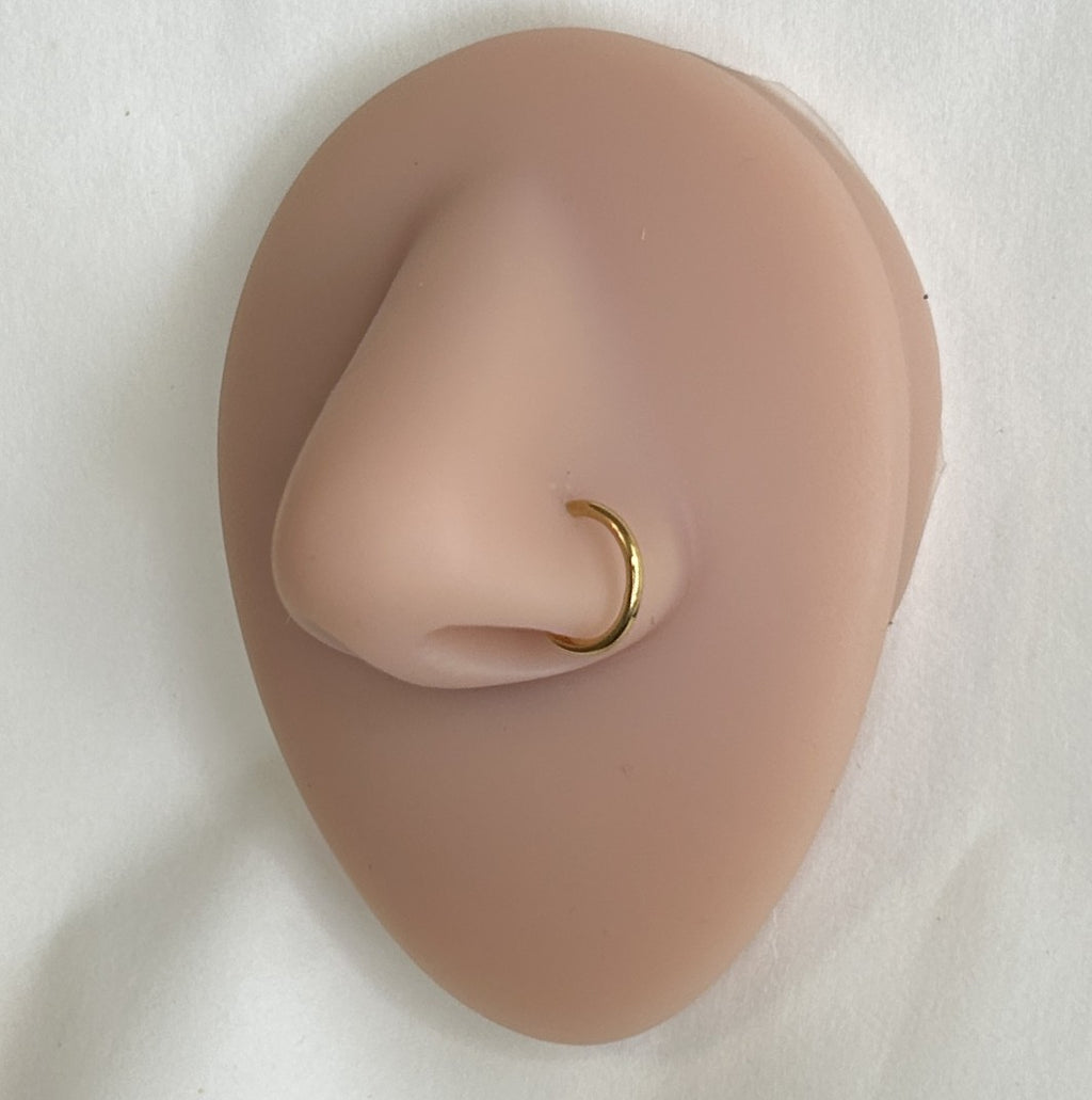 Steel clicker nose hoops