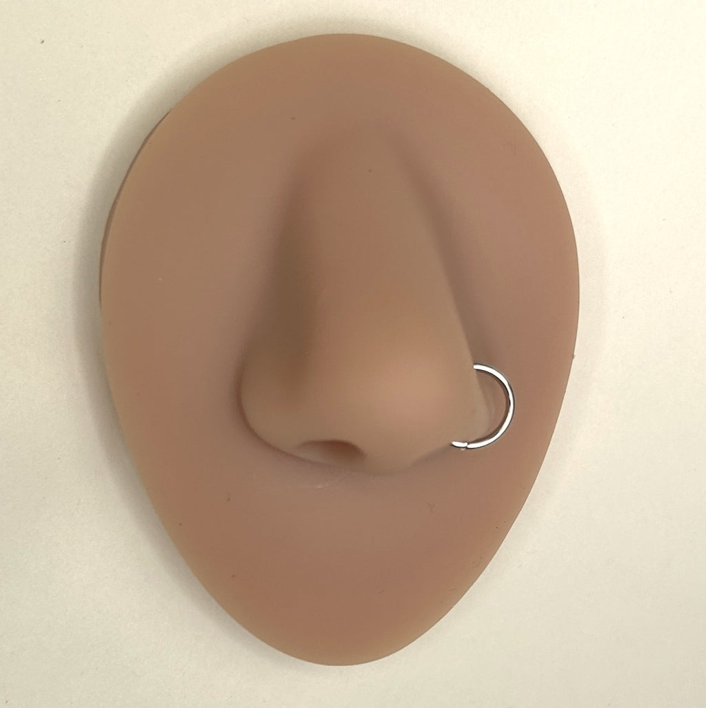 Steel clicker nose hoops