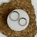 Steel Front facing gem clicker hoop