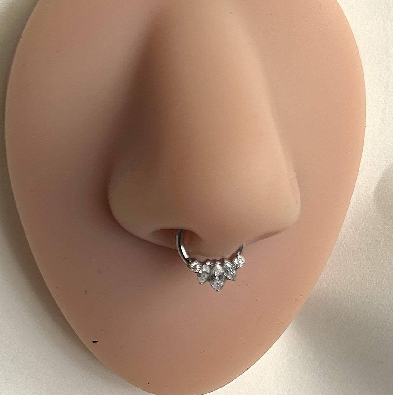 Steel Cascading Gem Clicker Hoop