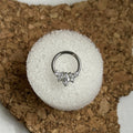 Steel Cascading Gem Clicker Hoop