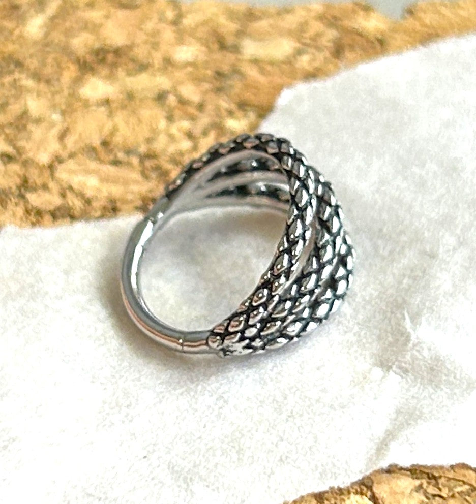 316L Steel 16g Triple Snake Skin Clicker