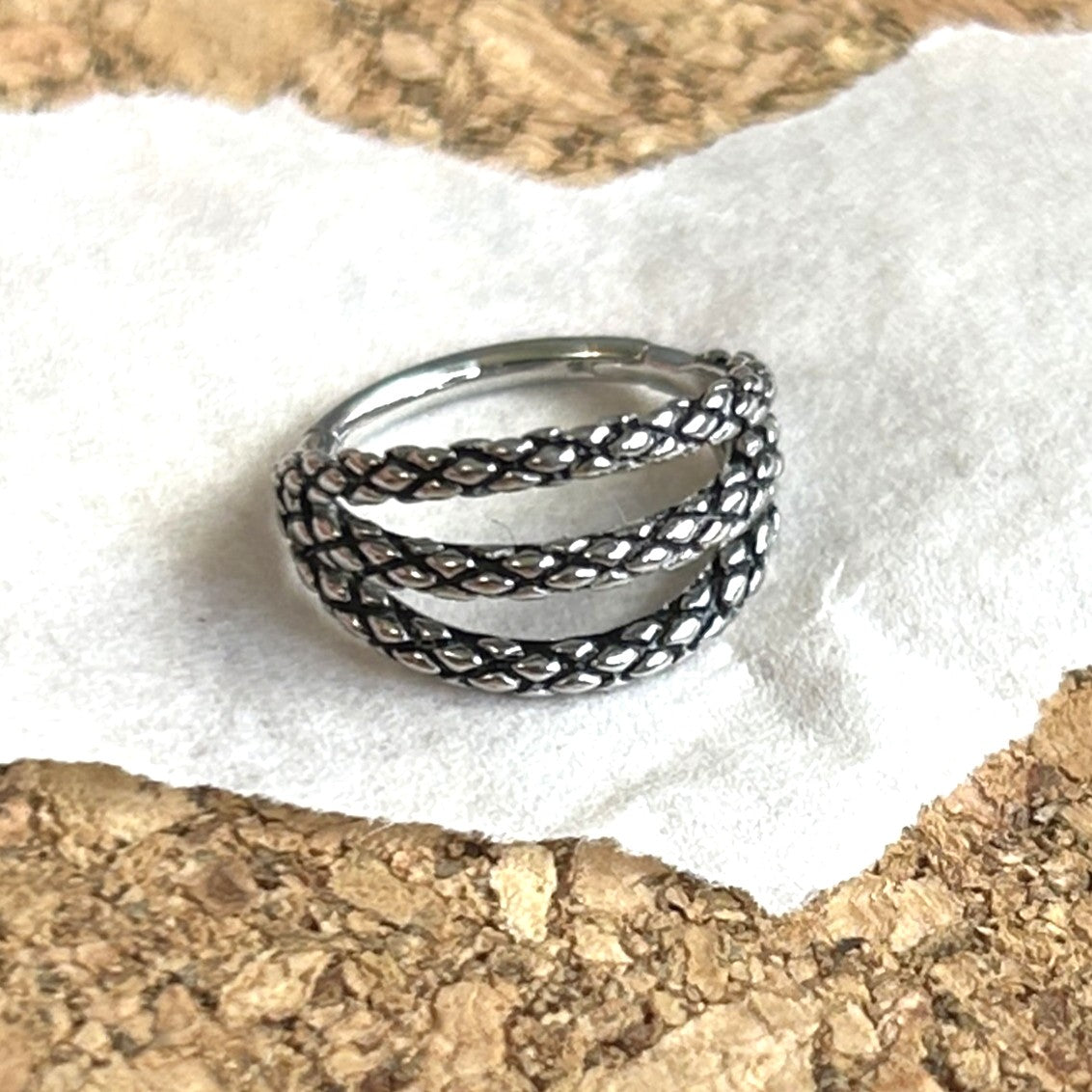 316L Steel 16g Triple Snake Skin Clicker
