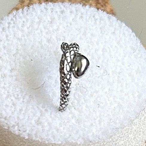 316L Steel 16g Snake Clicker