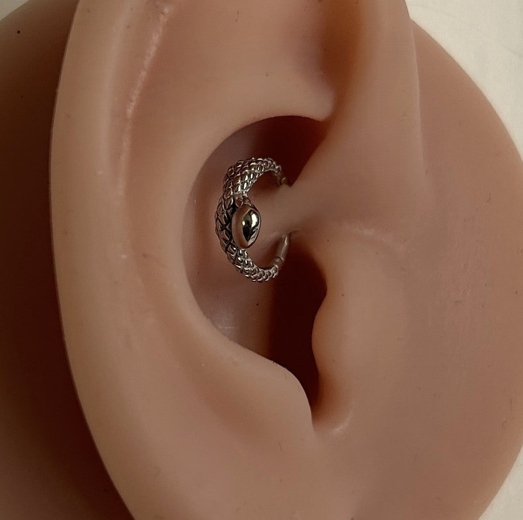 Steel snake clicker hoop