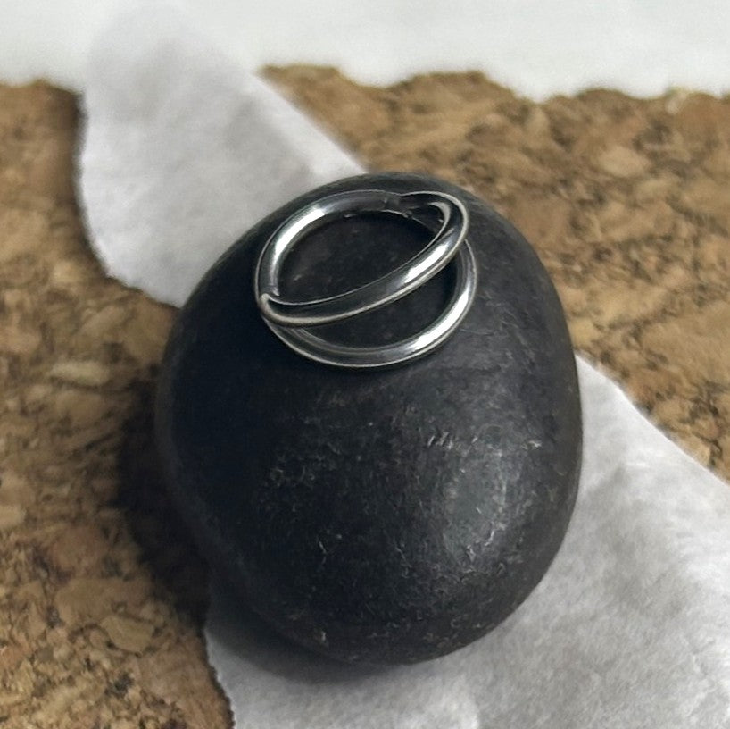Steel Double Hoop Nose Clicker