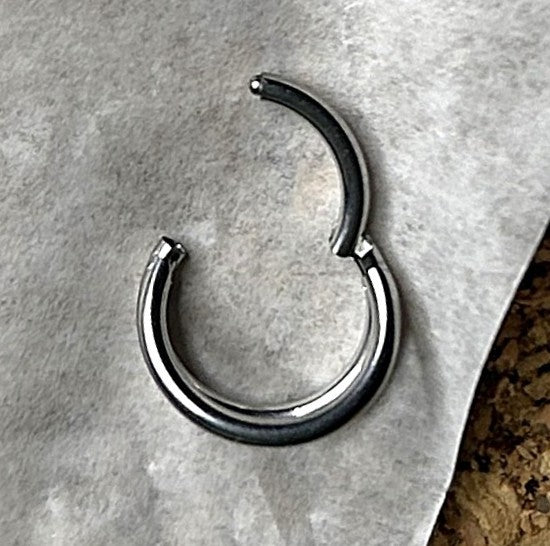 Steel Double Hoop Nose Clicker