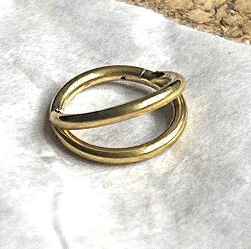 Steel Double Hoop Nose Clicker