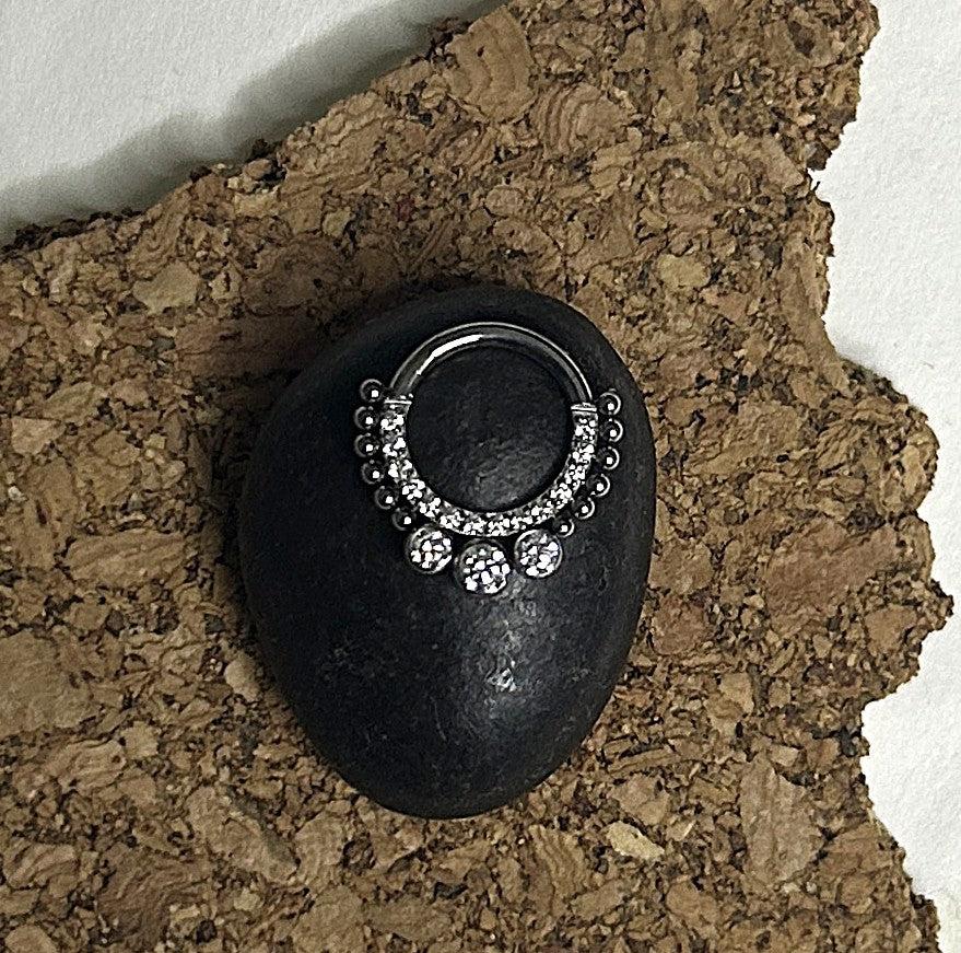 Titanium Bali Clicker Hoop