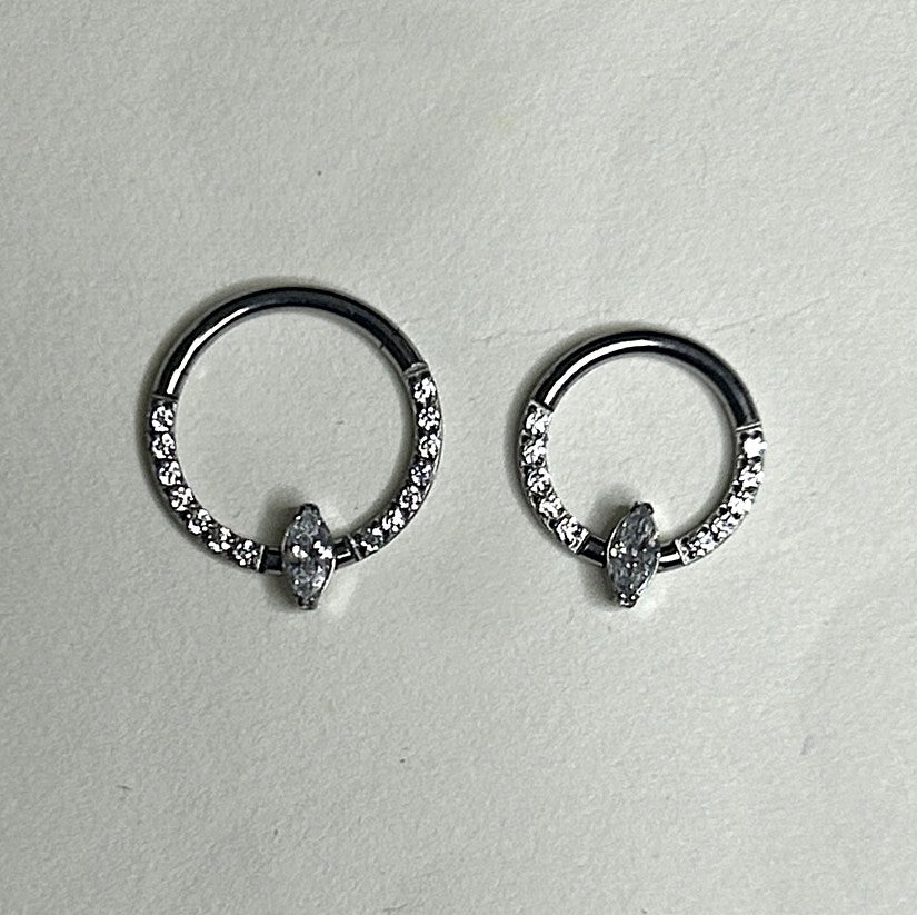 Titanium Marquis Clicker Hoop