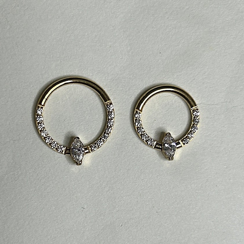 Titanium Marquis Clicker Hoop