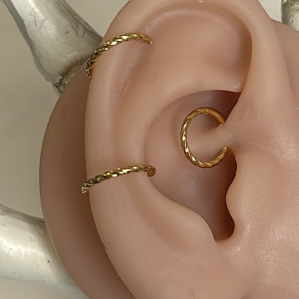 Steel Twisted Rope Clicker Hoop