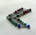 Nipple Bar - Epoxy Crystal Paved Balls