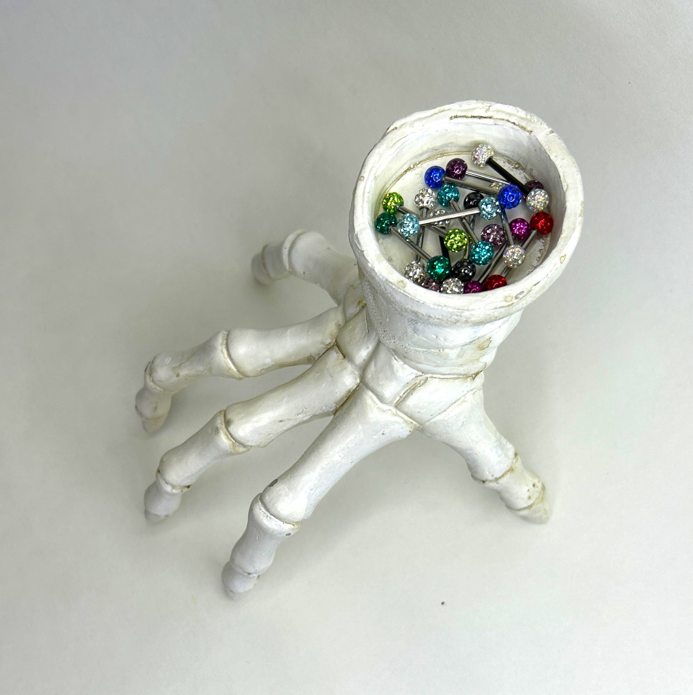 Nipple Bar - Epoxy Crystal Paved Balls