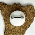 Nipple Bar - Epoxy Crystal Paved Balls