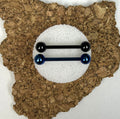 Nipple Bar - Anodized Steel with Ball Ends