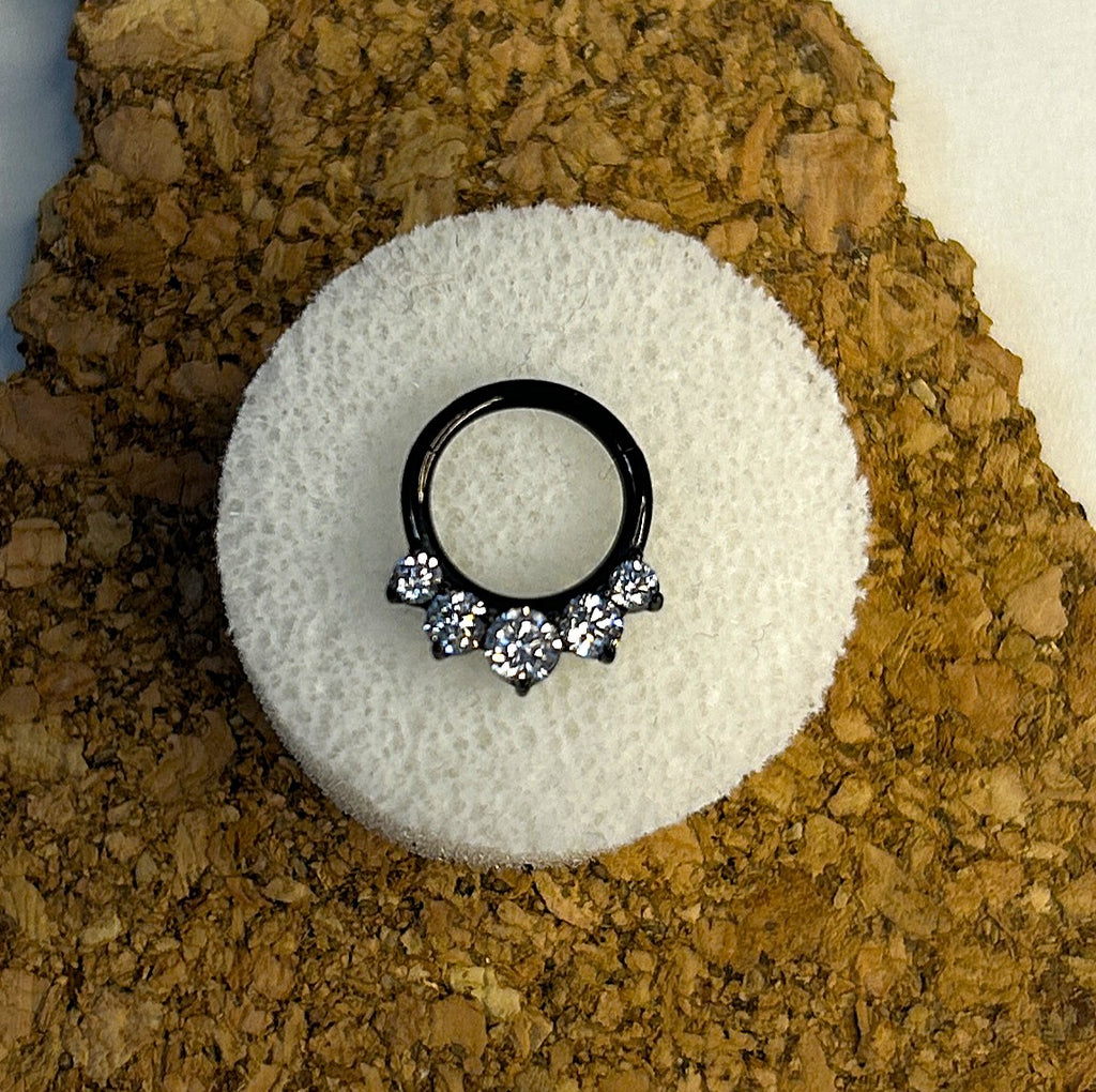 Black Steel Graduated Gem Clicker
