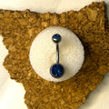 Sapphire Double Gem Belly Ring