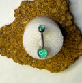 Holographic Aqua Belly Ring
