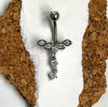 Steel Ascend Dangle Belly Ring