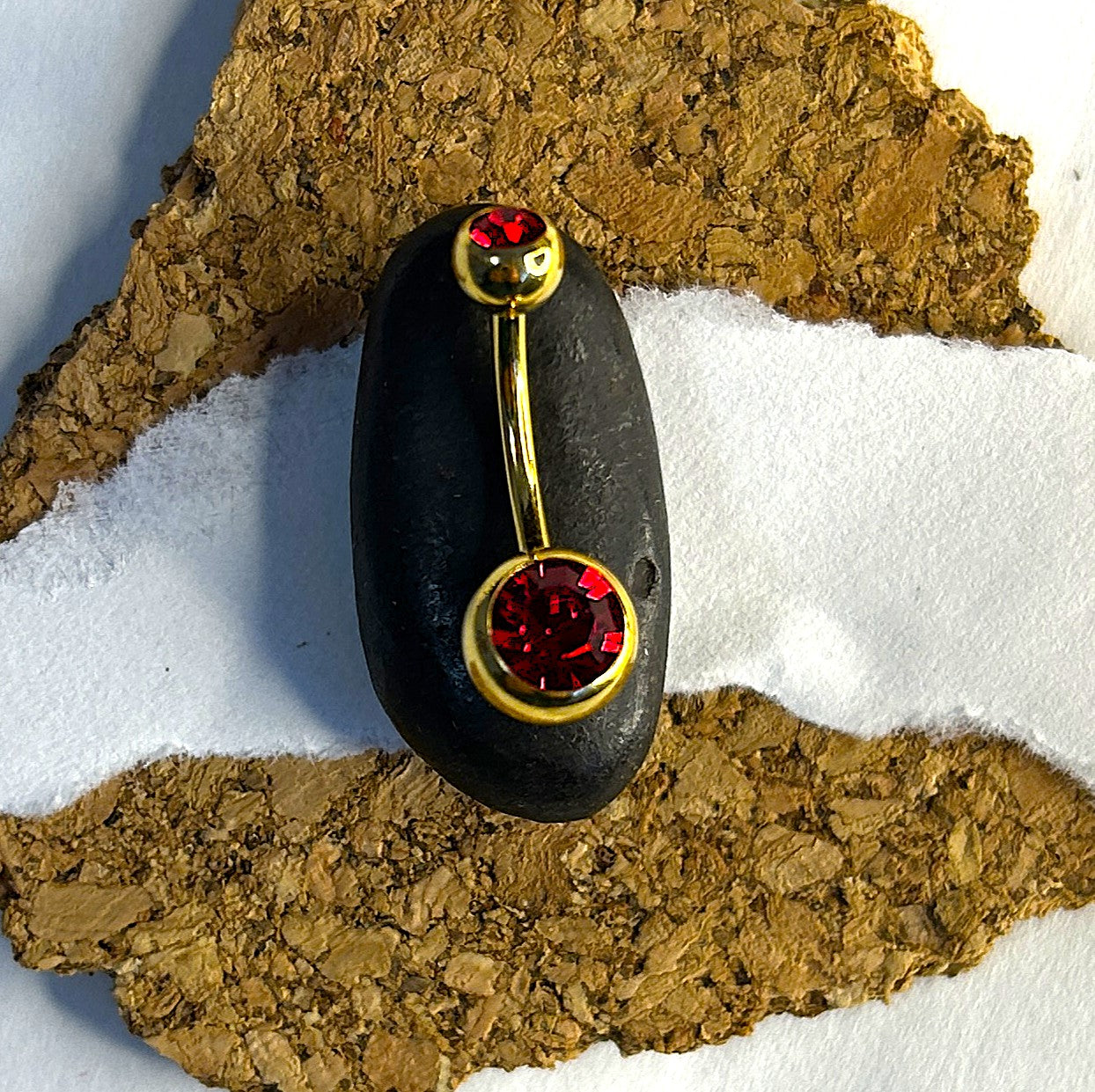 Gold Anodized Steel Belly Ring