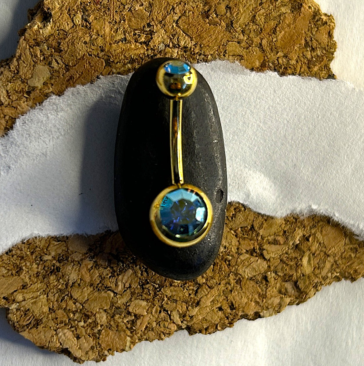 Gold Anodized Steel Belly Ring