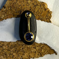 Gold & Purple Anodized Belly Ring