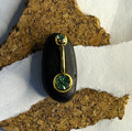 Gold & Light Green Anodized Belly Ring