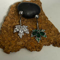 Cannabis Leaf Belly Ring