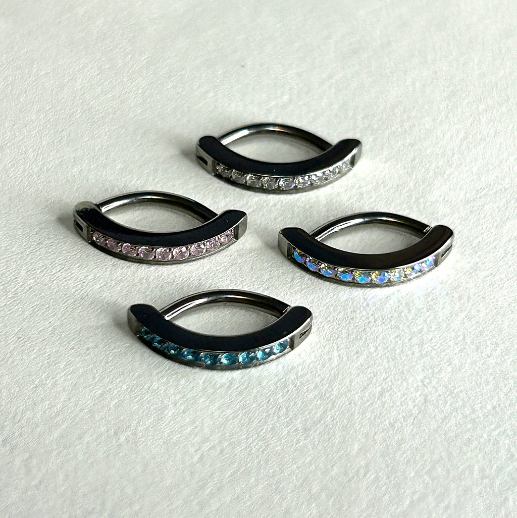 16g Titanium Crystal Curved Clicker