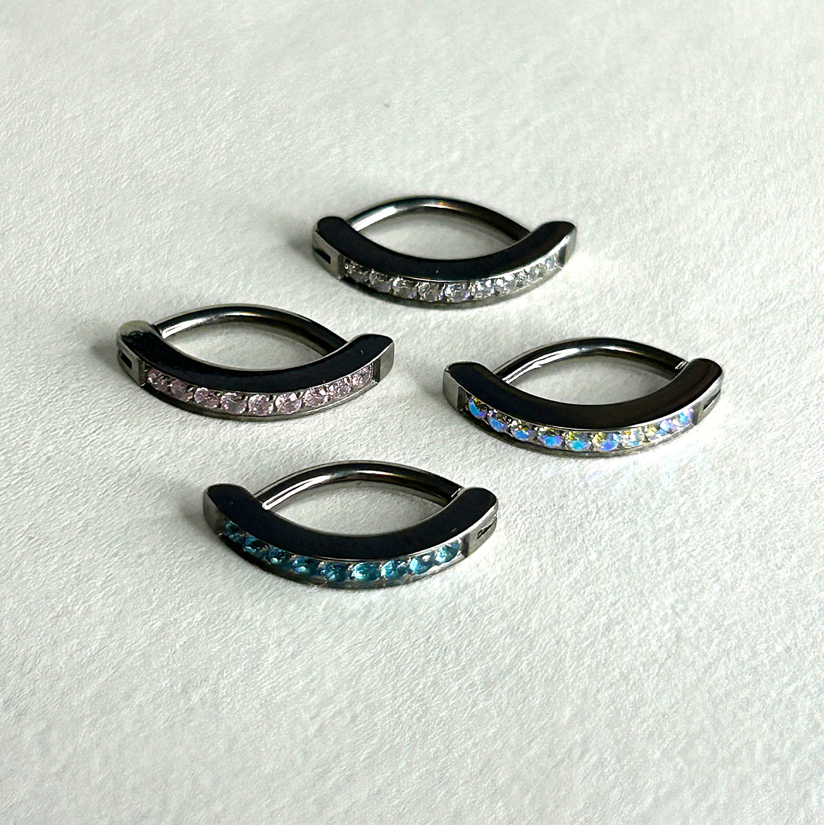 16g Titanium Crystal Curved Clicker