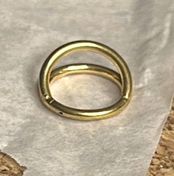 Steel Double Hoop Nose Clicker